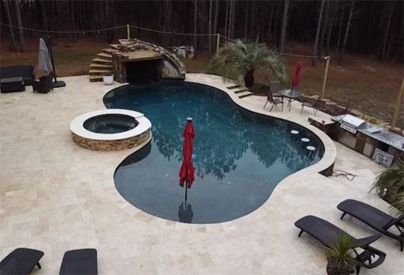custom inground pool